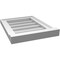 Ekena Millwork Vertical Surface Mount PVC Gable Vent w/ 2"W x 2"H , Brickmould Sill Frame, 14"W x 18"H GVPVE14X1803SN - alternate 2